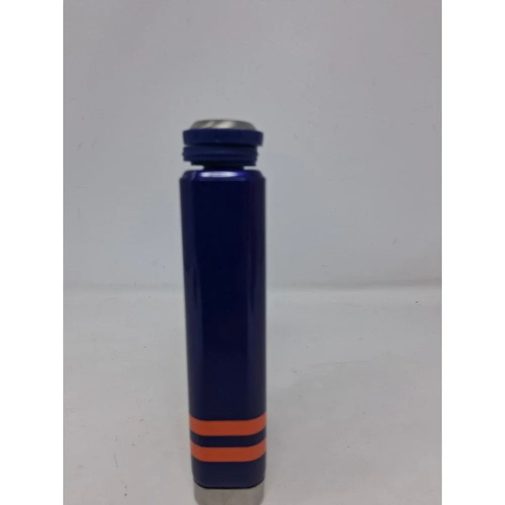 Stanley 8 oz Preparty Flask In Regal Blue Shimmer & Orange Acents Lightly Used J